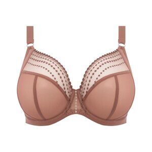 Elomi Matilda Plunge Sheer Tan Bra Women's Size 38G